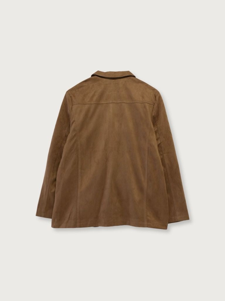 loose suede jacket