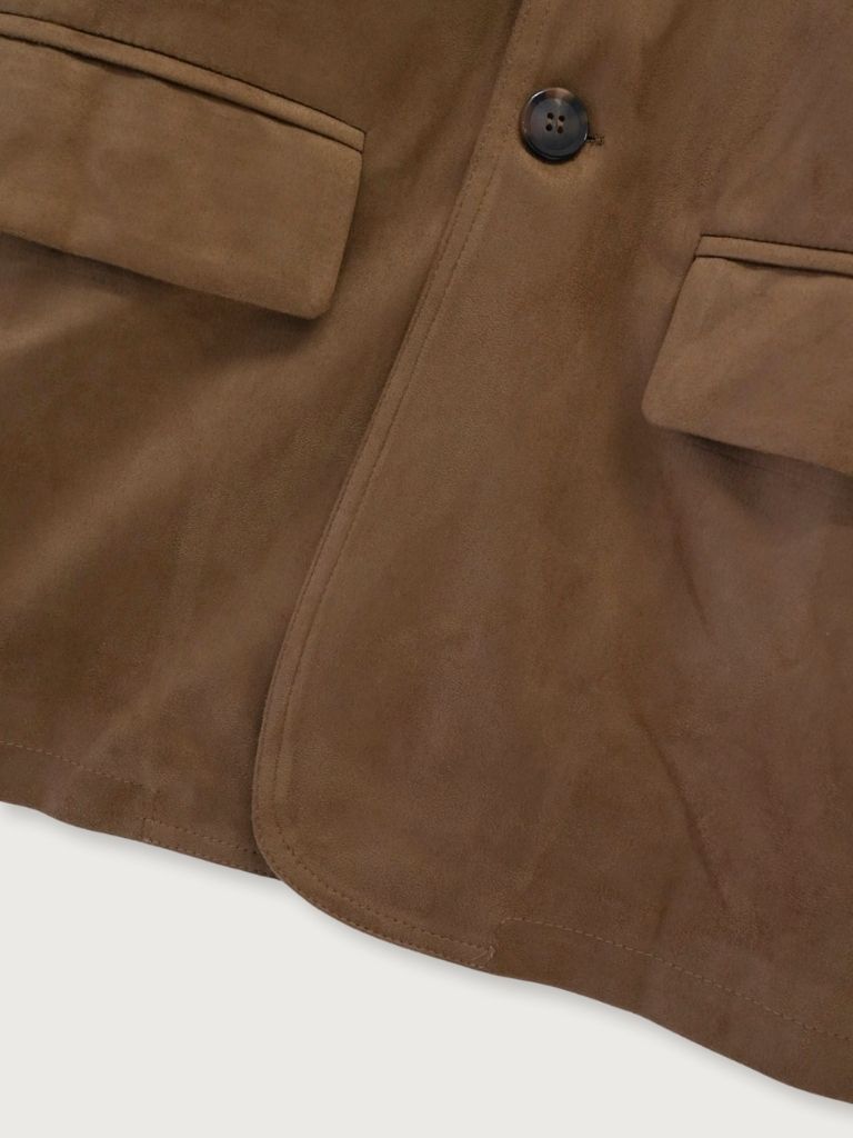 loose suede jacket