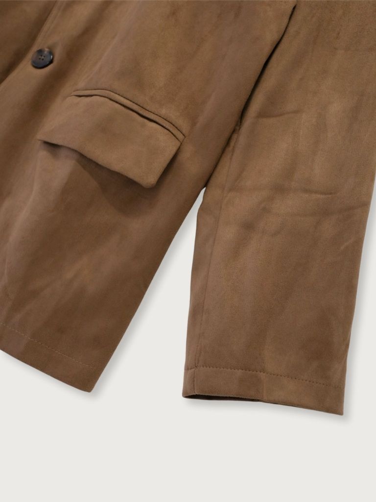 loose suede jacket