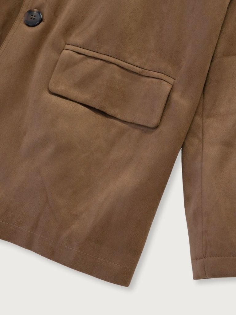 loose suede jacket