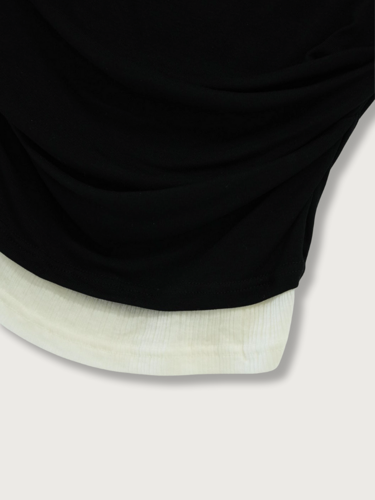 two tone layered T