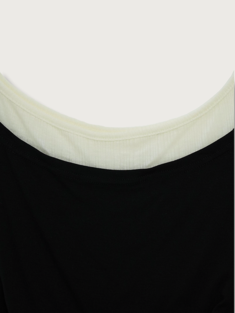 two tone layered T