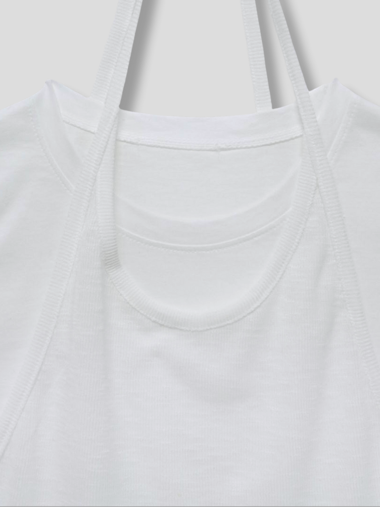 halter layered tops