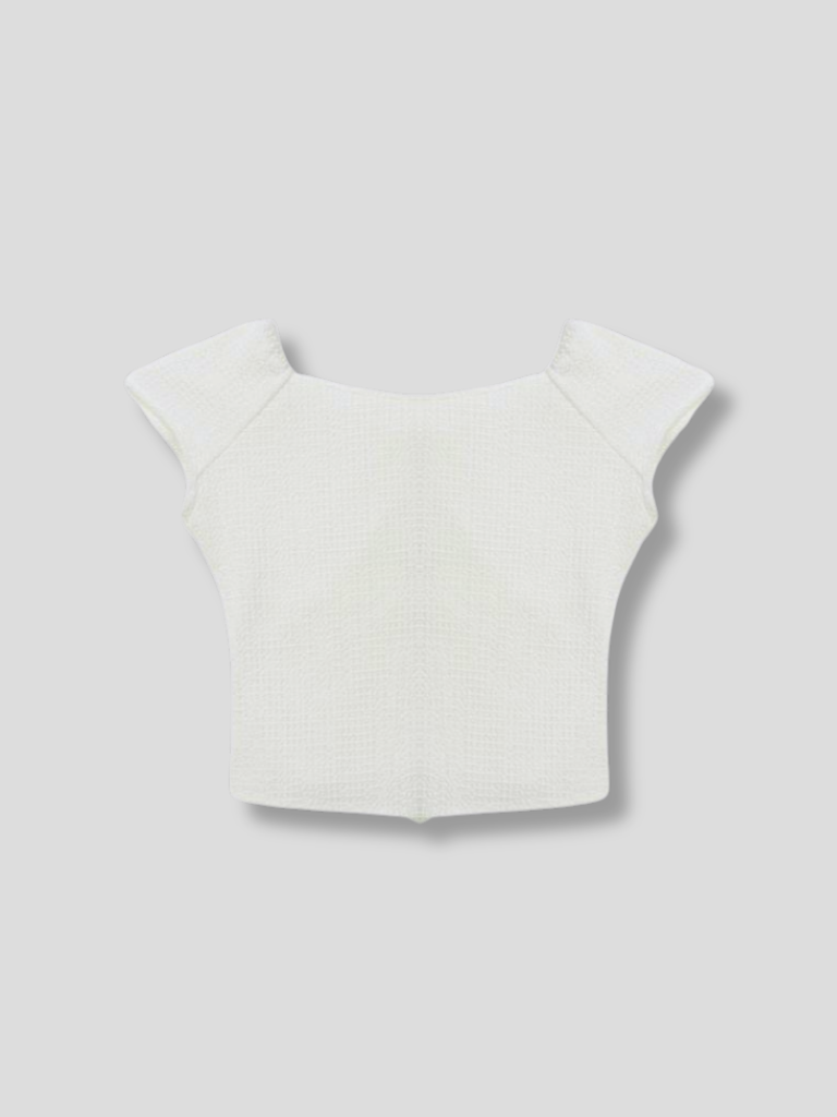 frill waffle knit