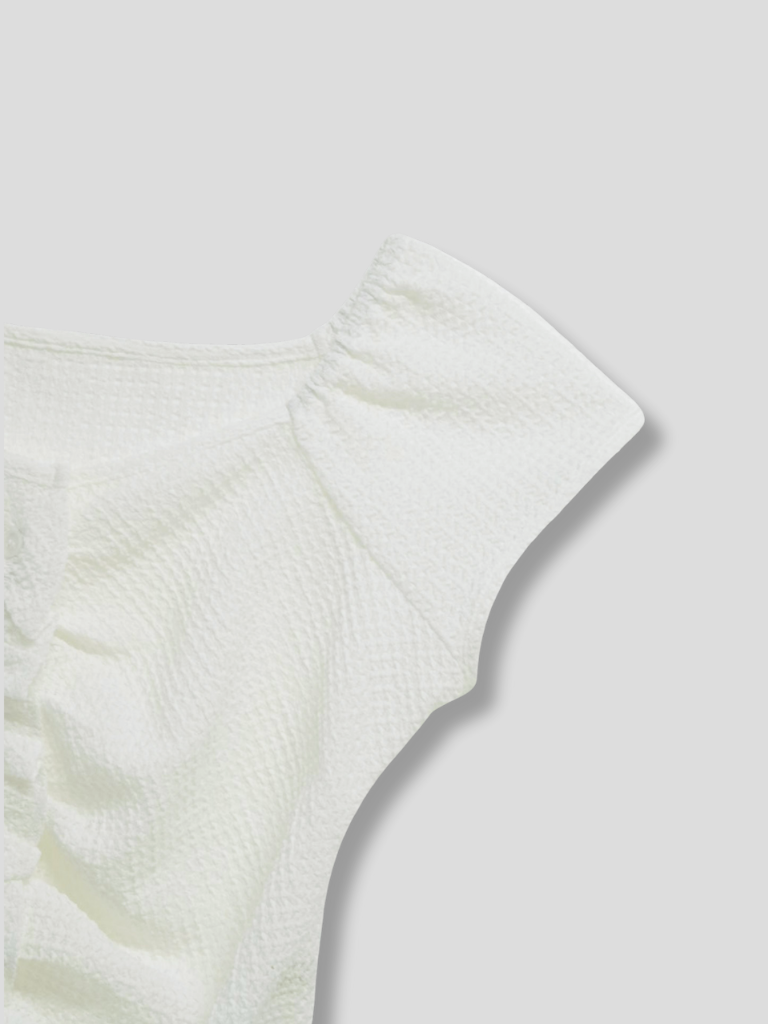 frill waffle knit