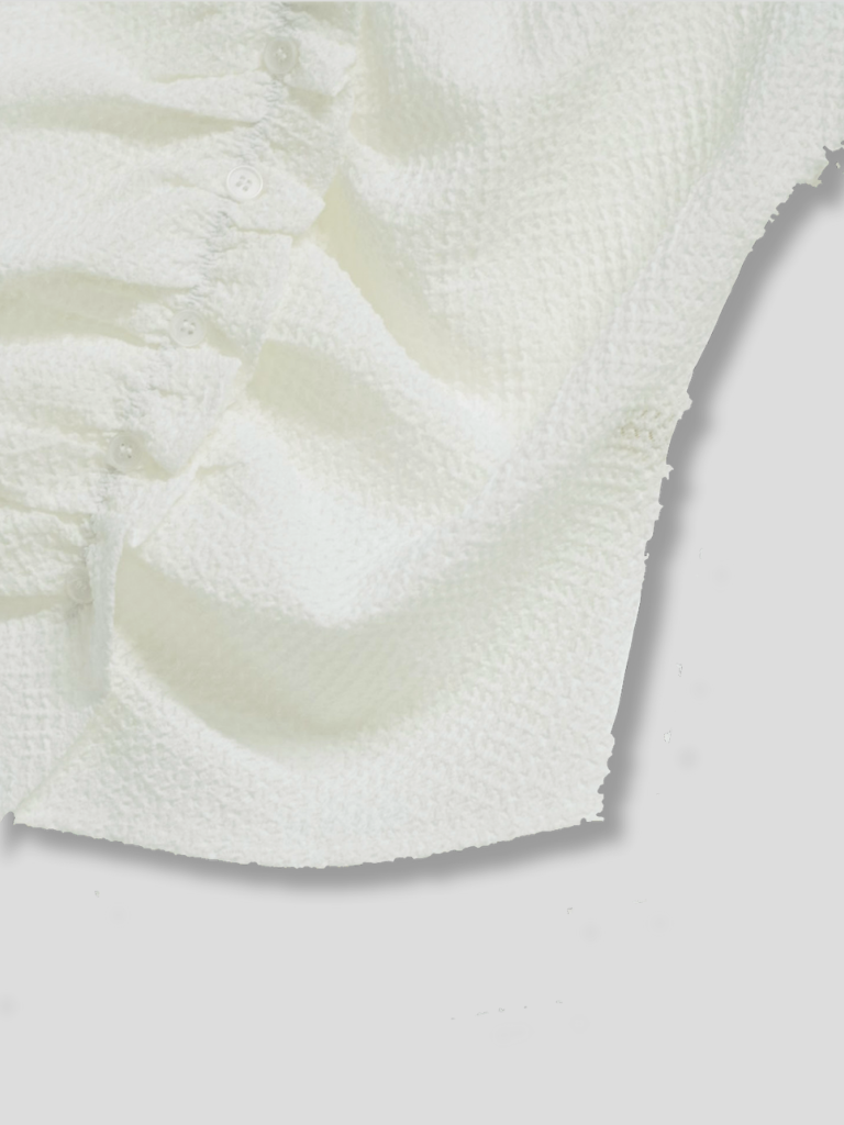 frill waffle knit