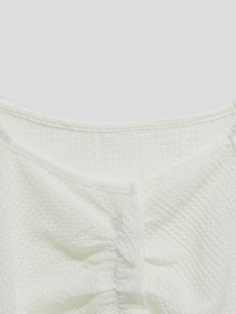 frill waffle knit