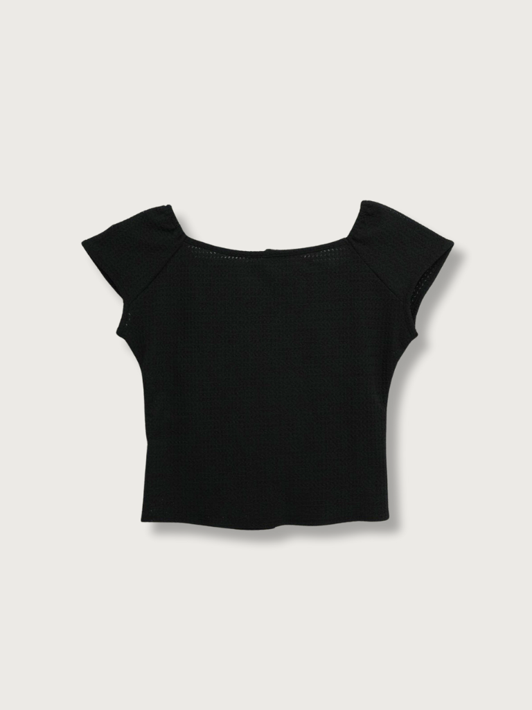 frill waffle knit