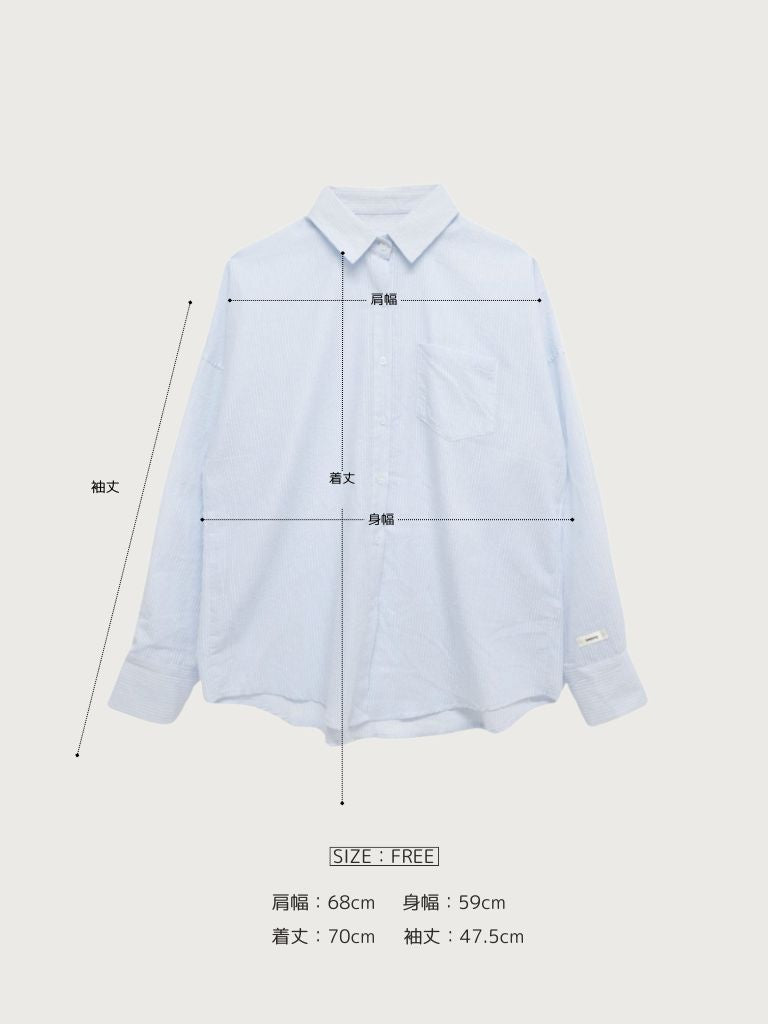 stripe sheer shirt