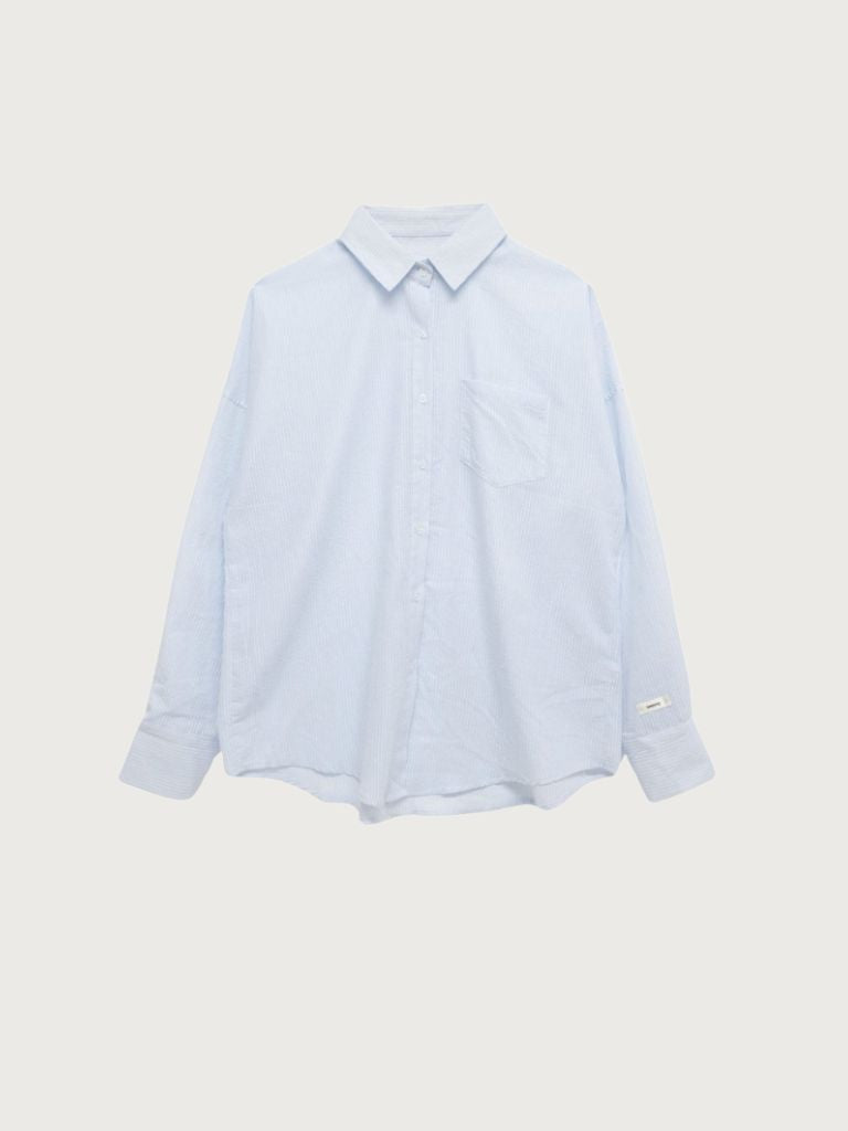 stripe sheer shirt