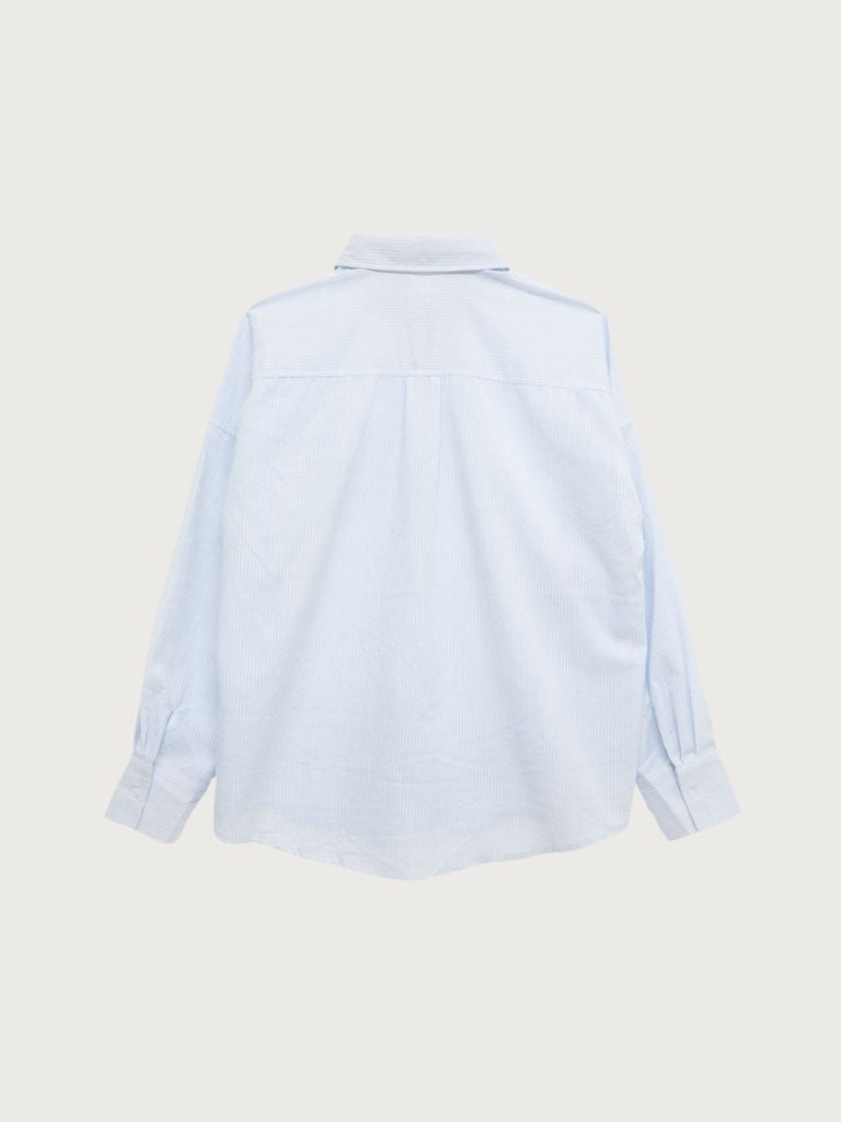 stripe sheer shirt