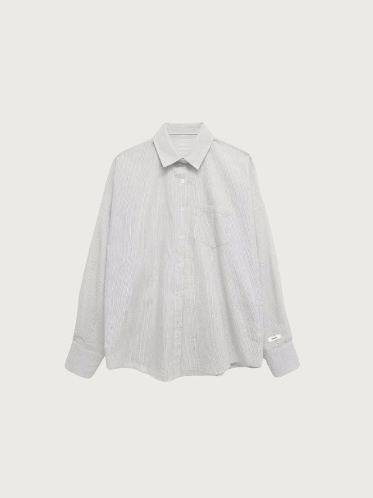 stripe sheer shirt