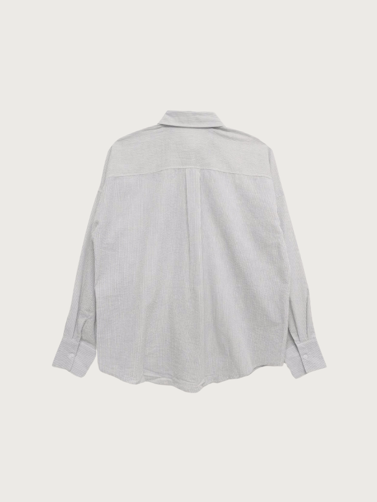stripe sheer shirt