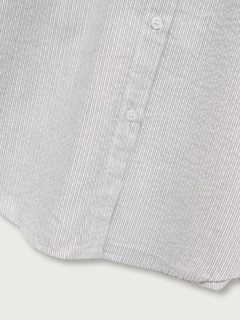 stripe sheer shirt