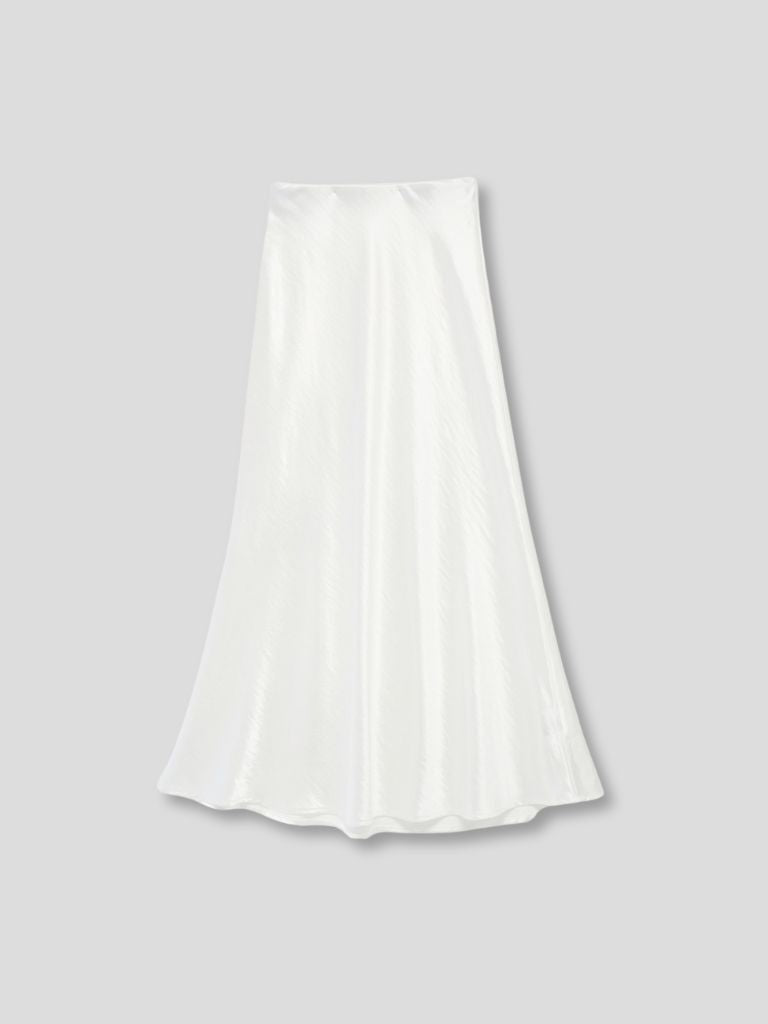 silk satin skirt