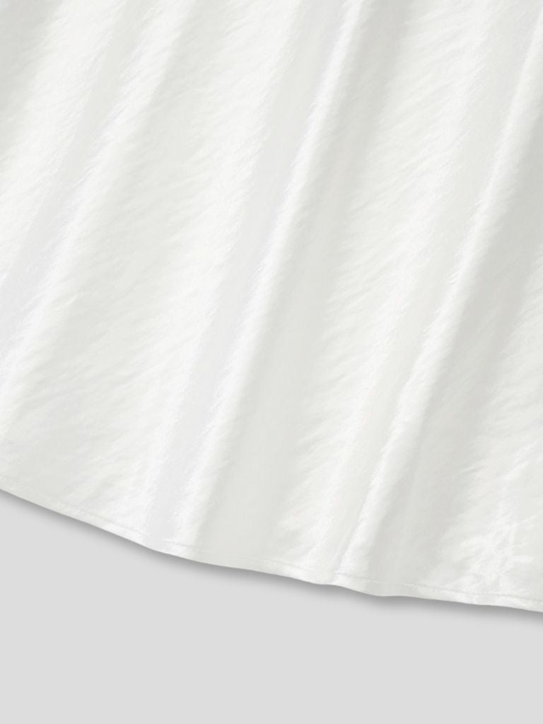 silk satin skirt