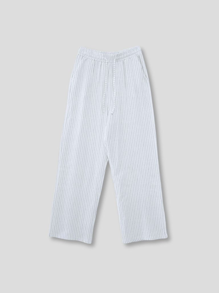 stripe linen pants