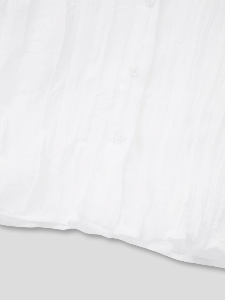 wrinkle crop shirt