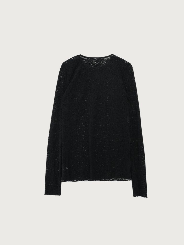lace slit tee