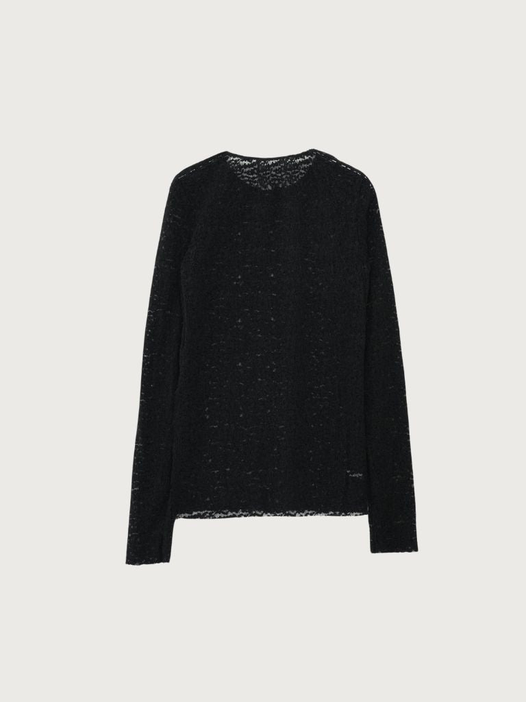lace slit tee
