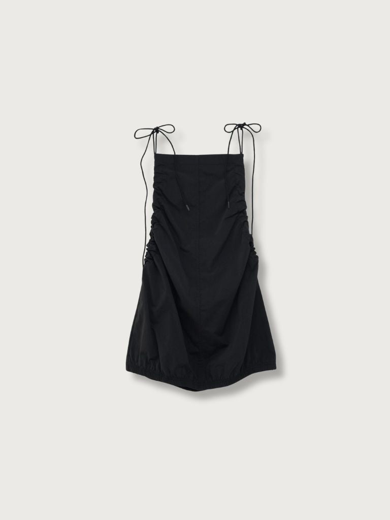 string shoulder wrinkle tops