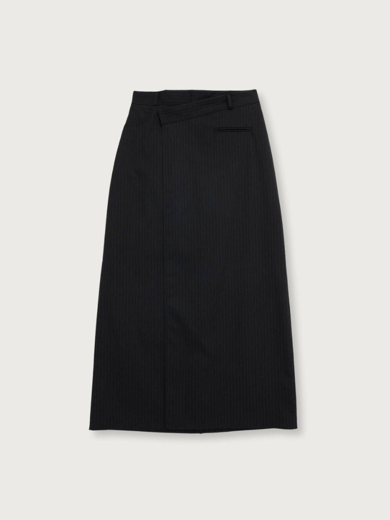 stripe wrap skirt