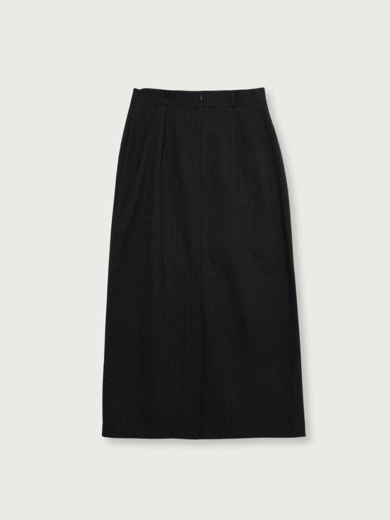 stripe wrap skirt
