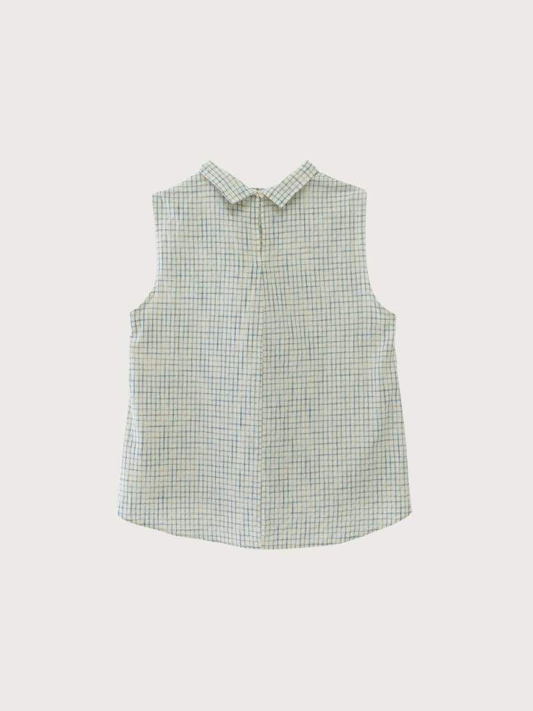 plaid sleeveless