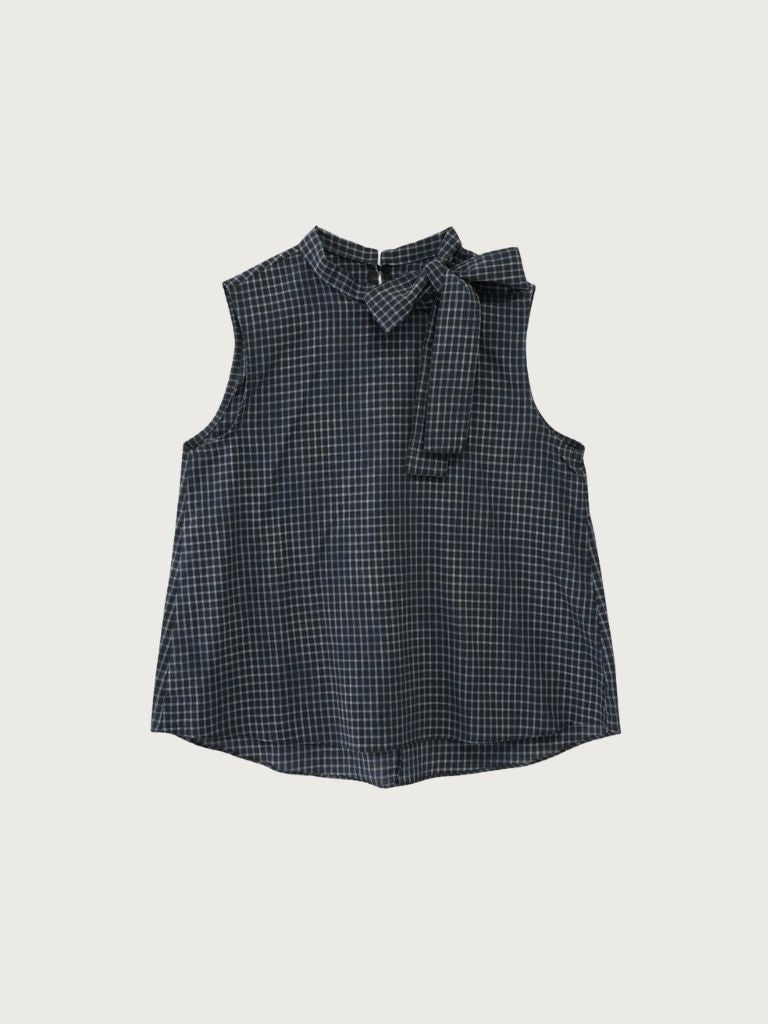 plaid sleeveless