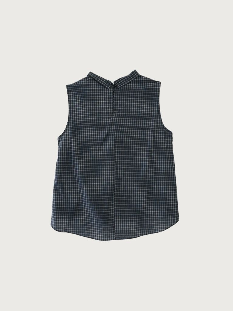 plaid sleeveless