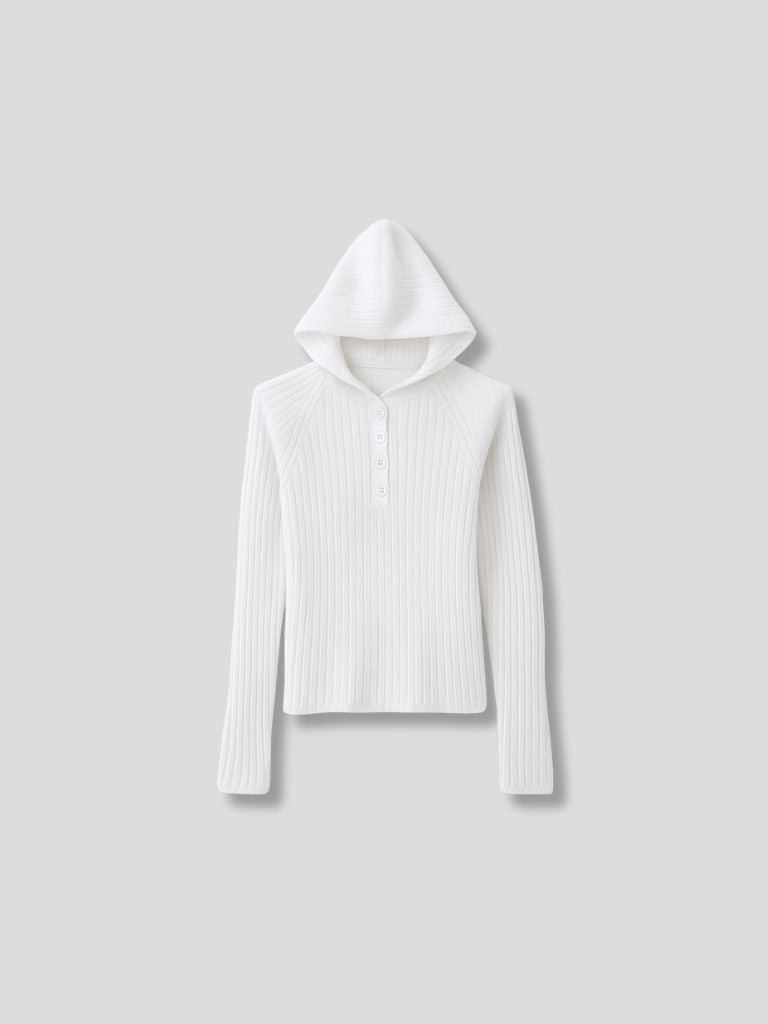 hooded cardigan