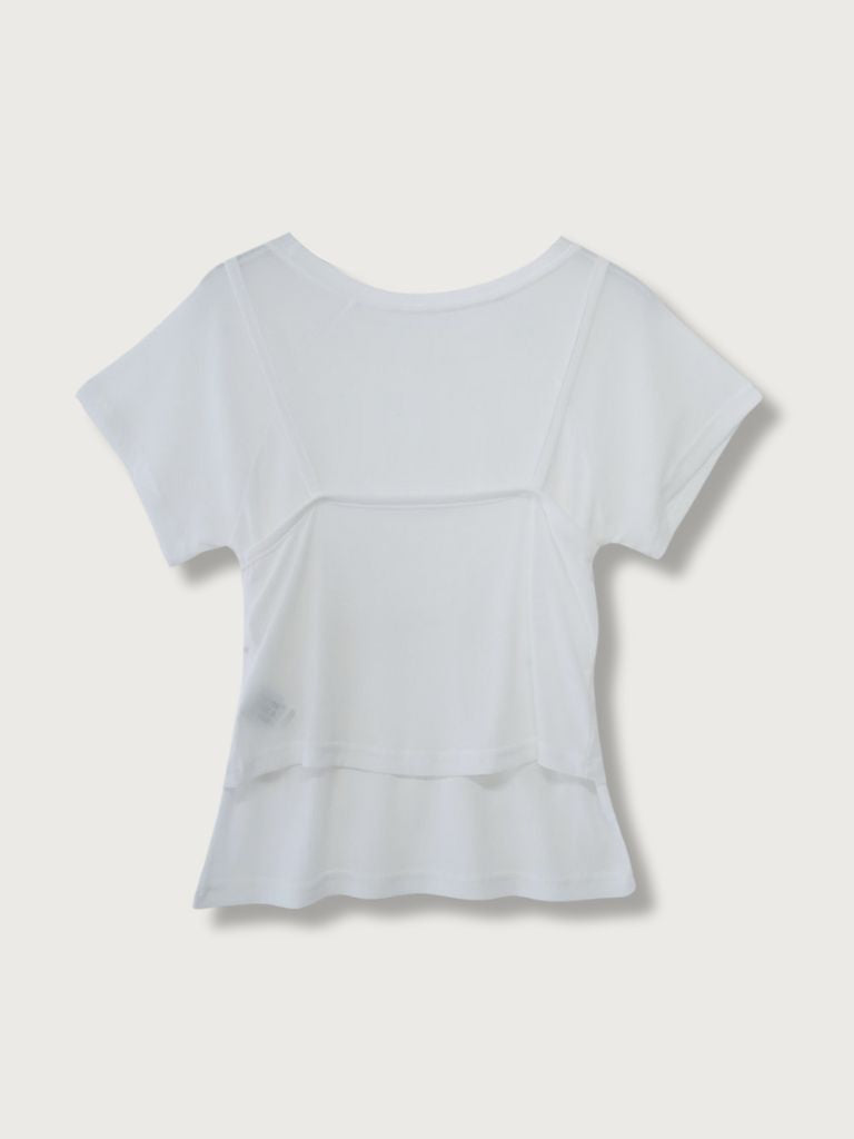 mesh camisole tee