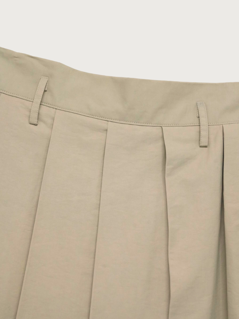 pleats midi skirt