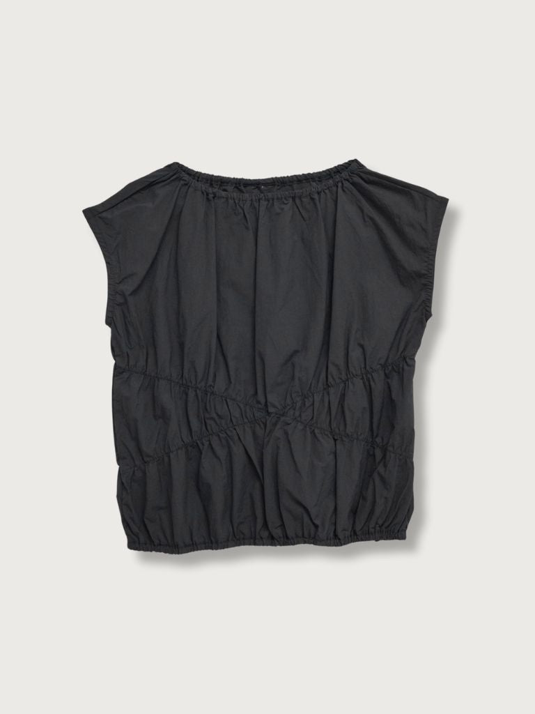 shirring crop tops