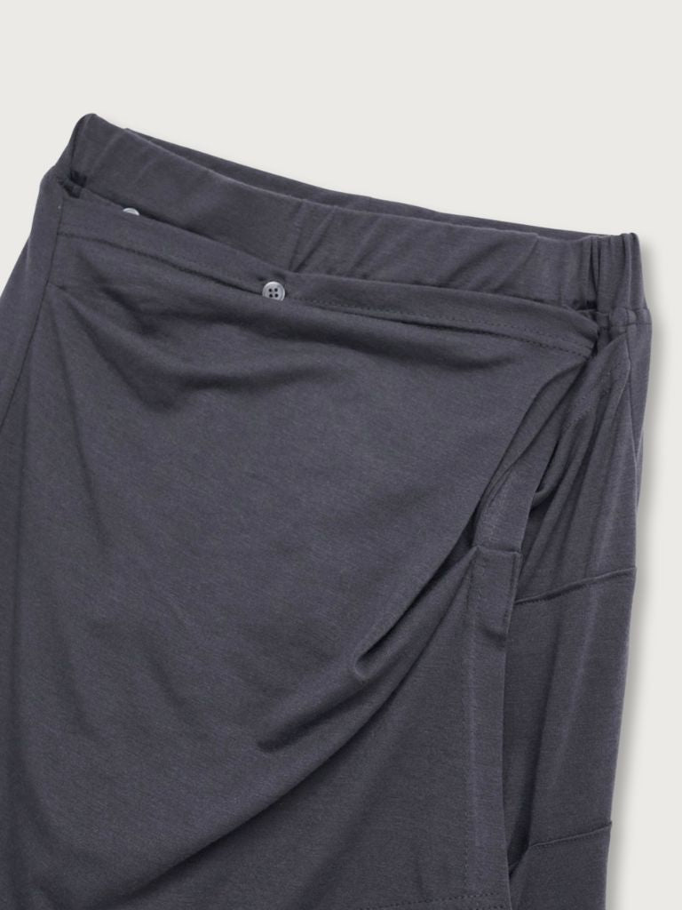 multi draping wrap skirt