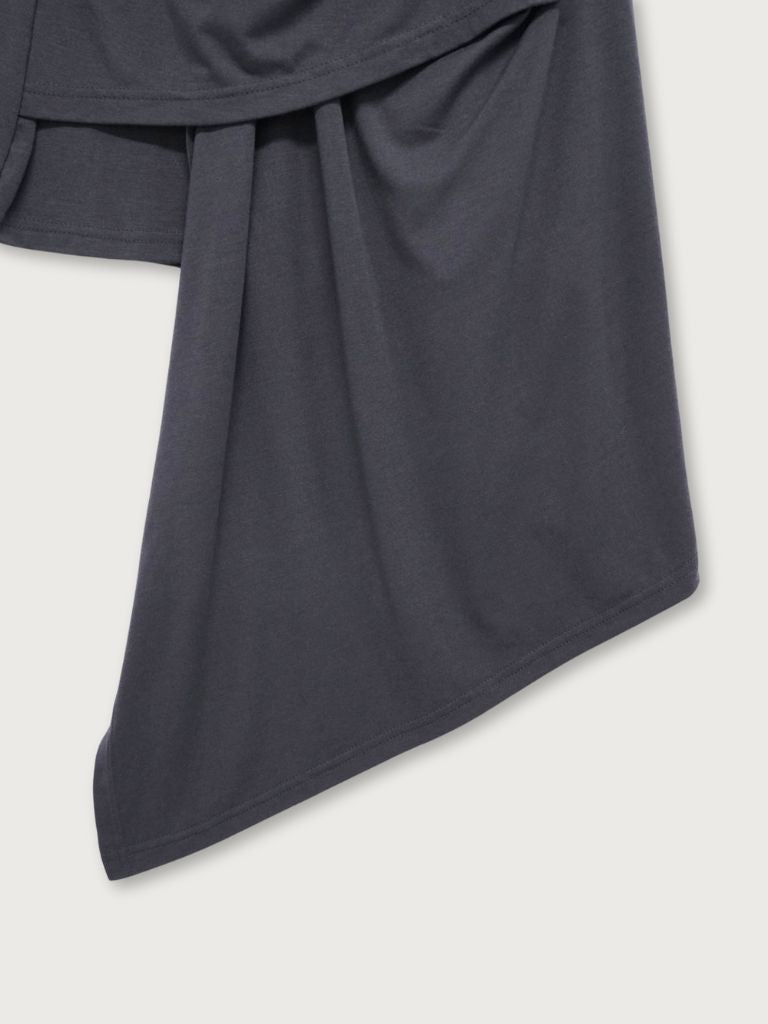 multi draping wrap skirt