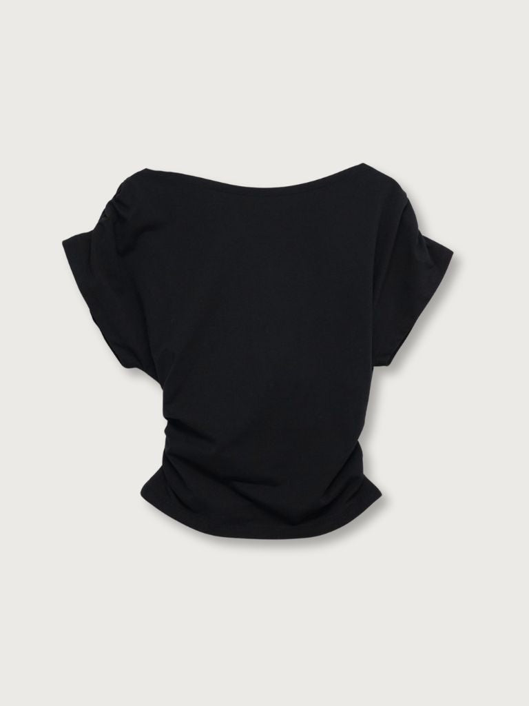 V shirring tee
