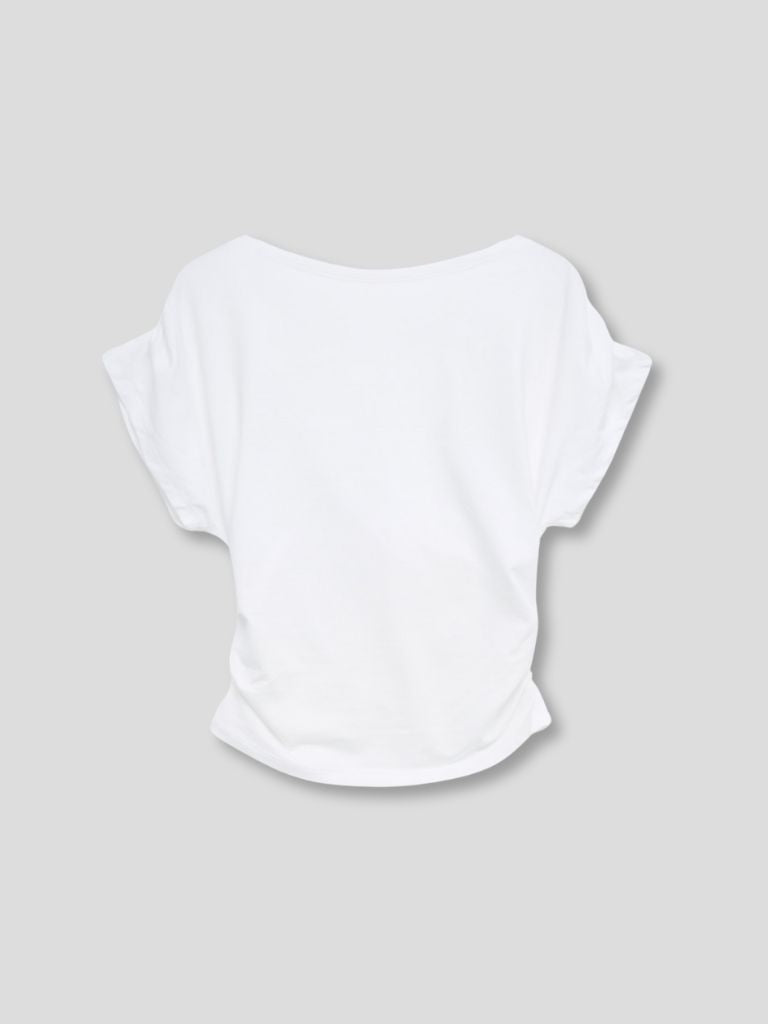 V shirring tee