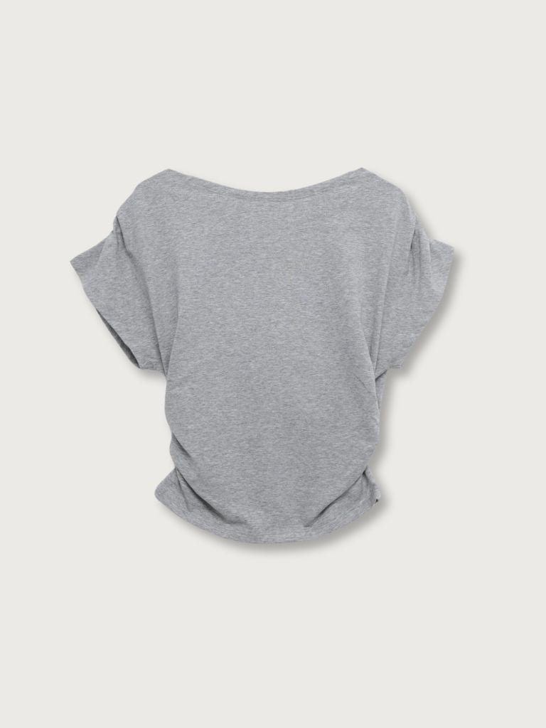 V shirring tee