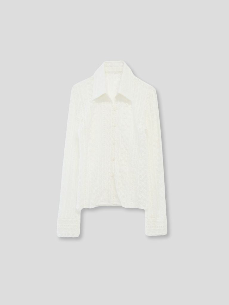 sheer lace shirt