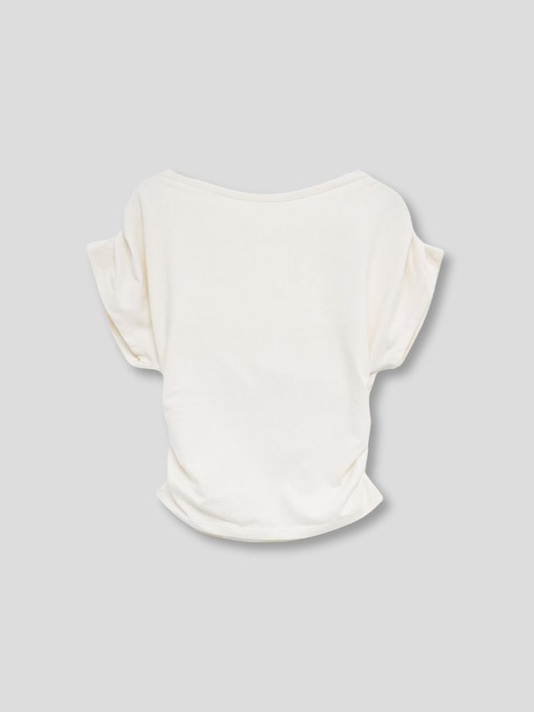 V shirring tee