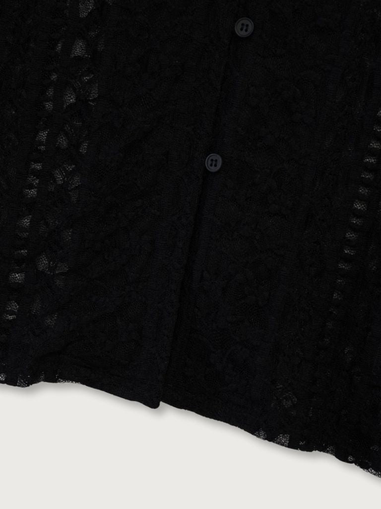 sheer lace shirt