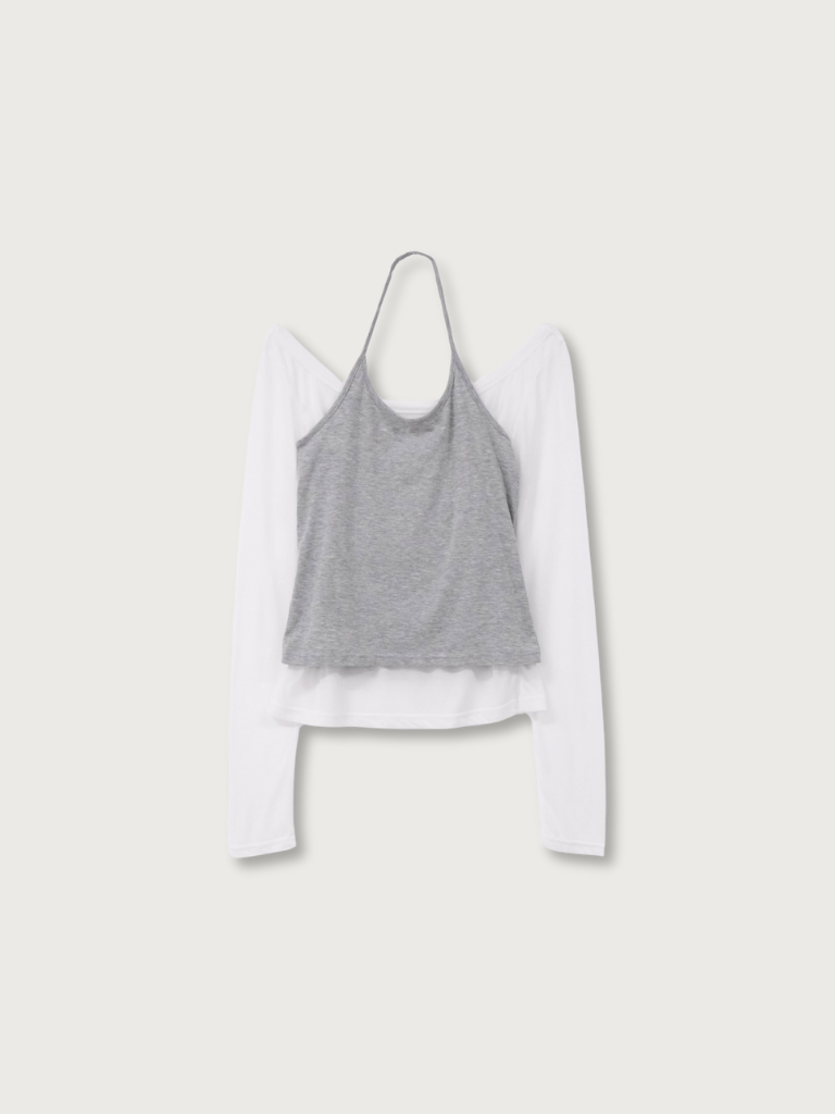 halter layered set tops