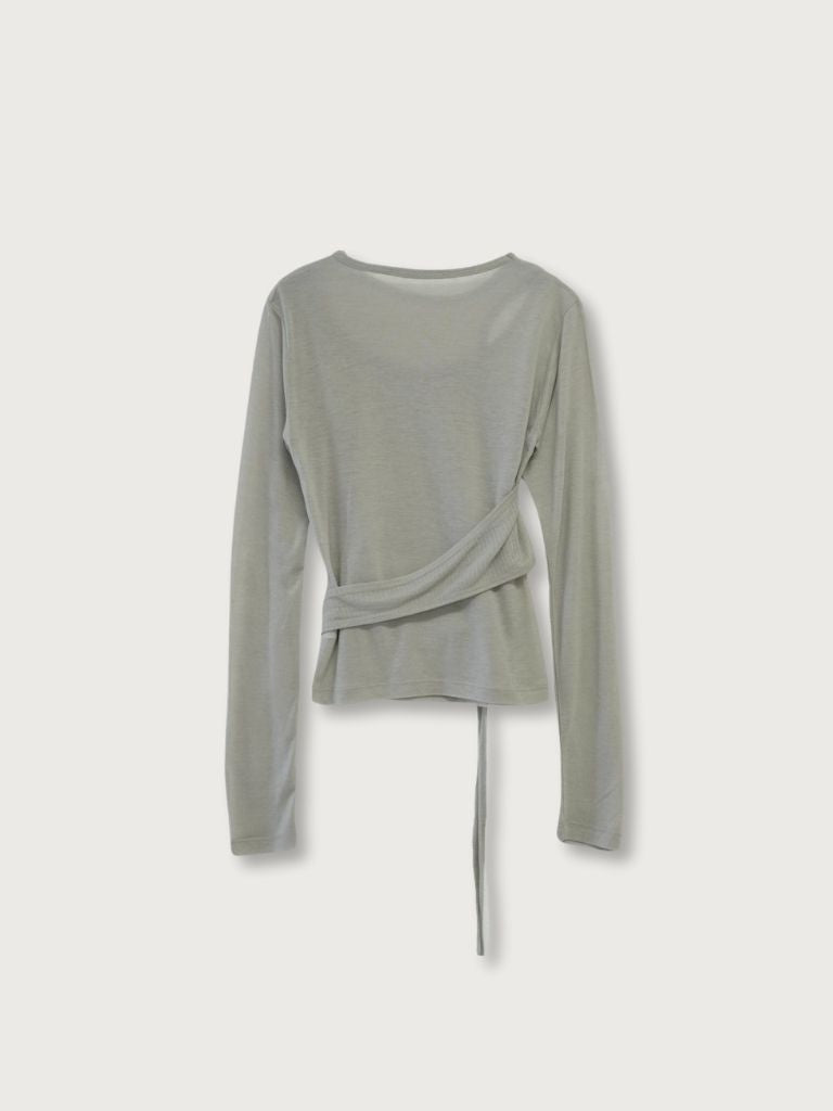 sheer wrap tops