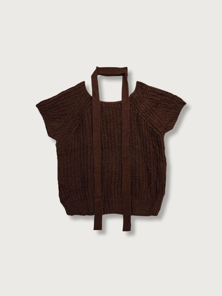 mohair knit tie tops