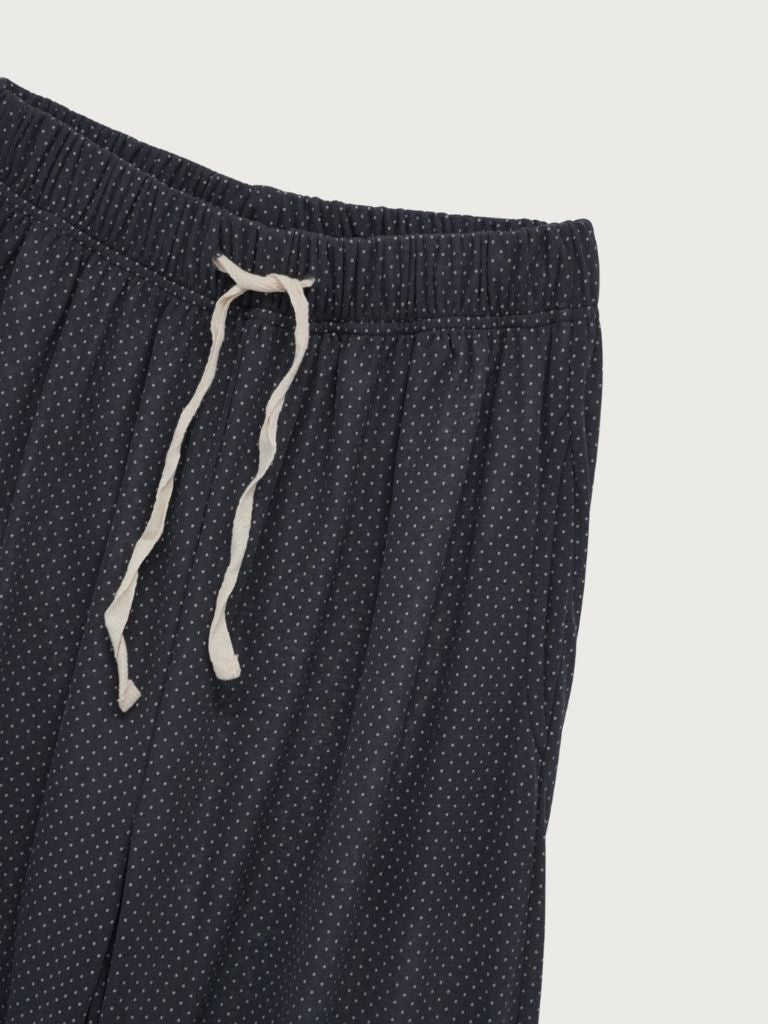 dot linen pants