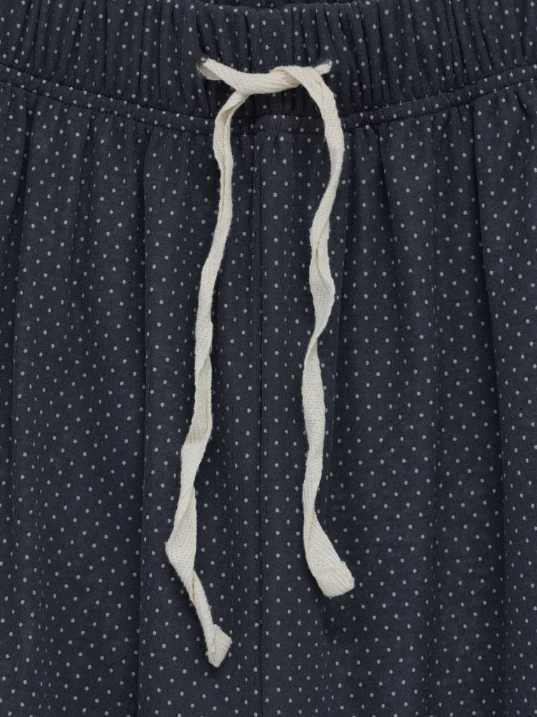 dot linen pants