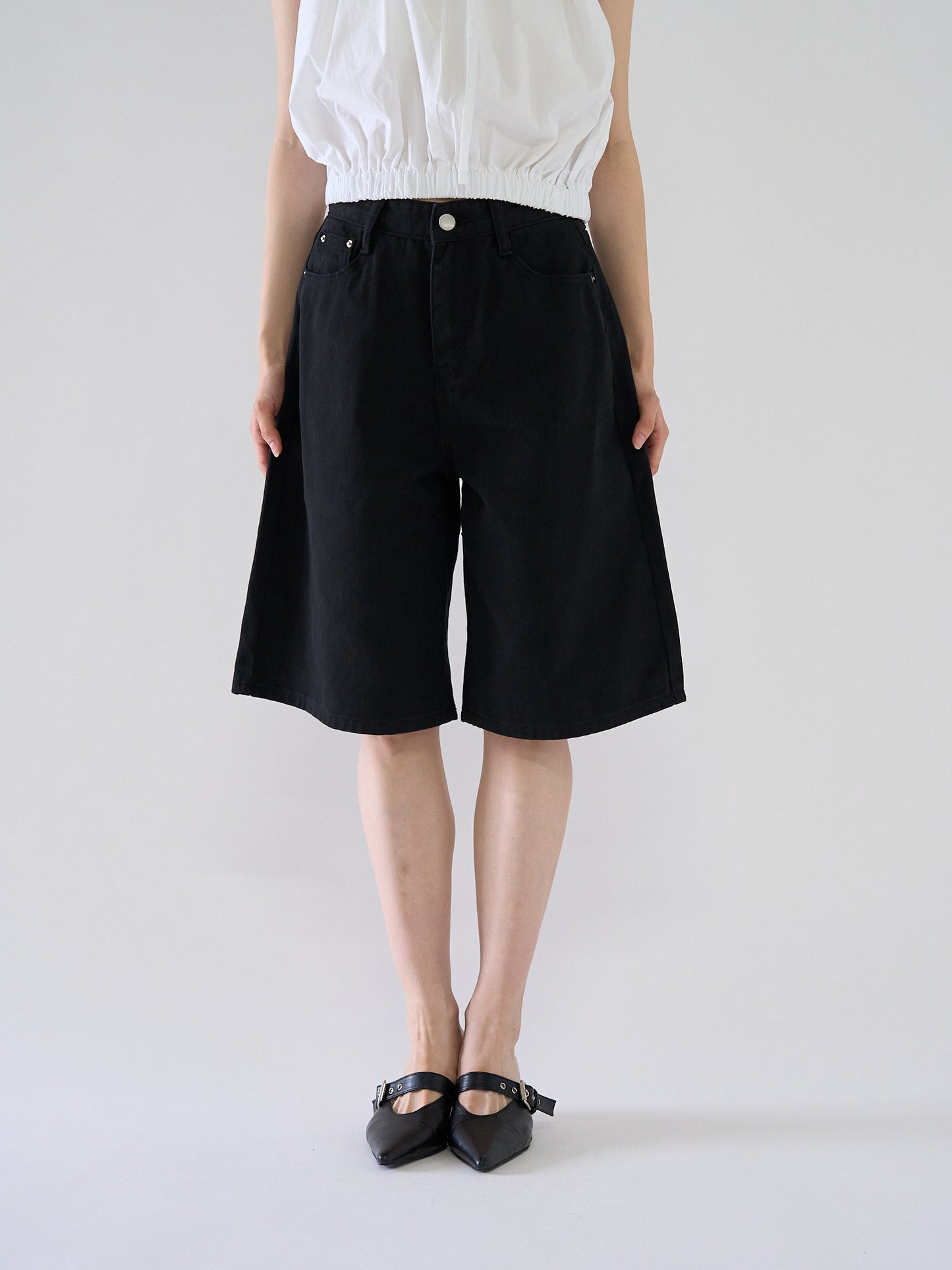 loose cotton half pants