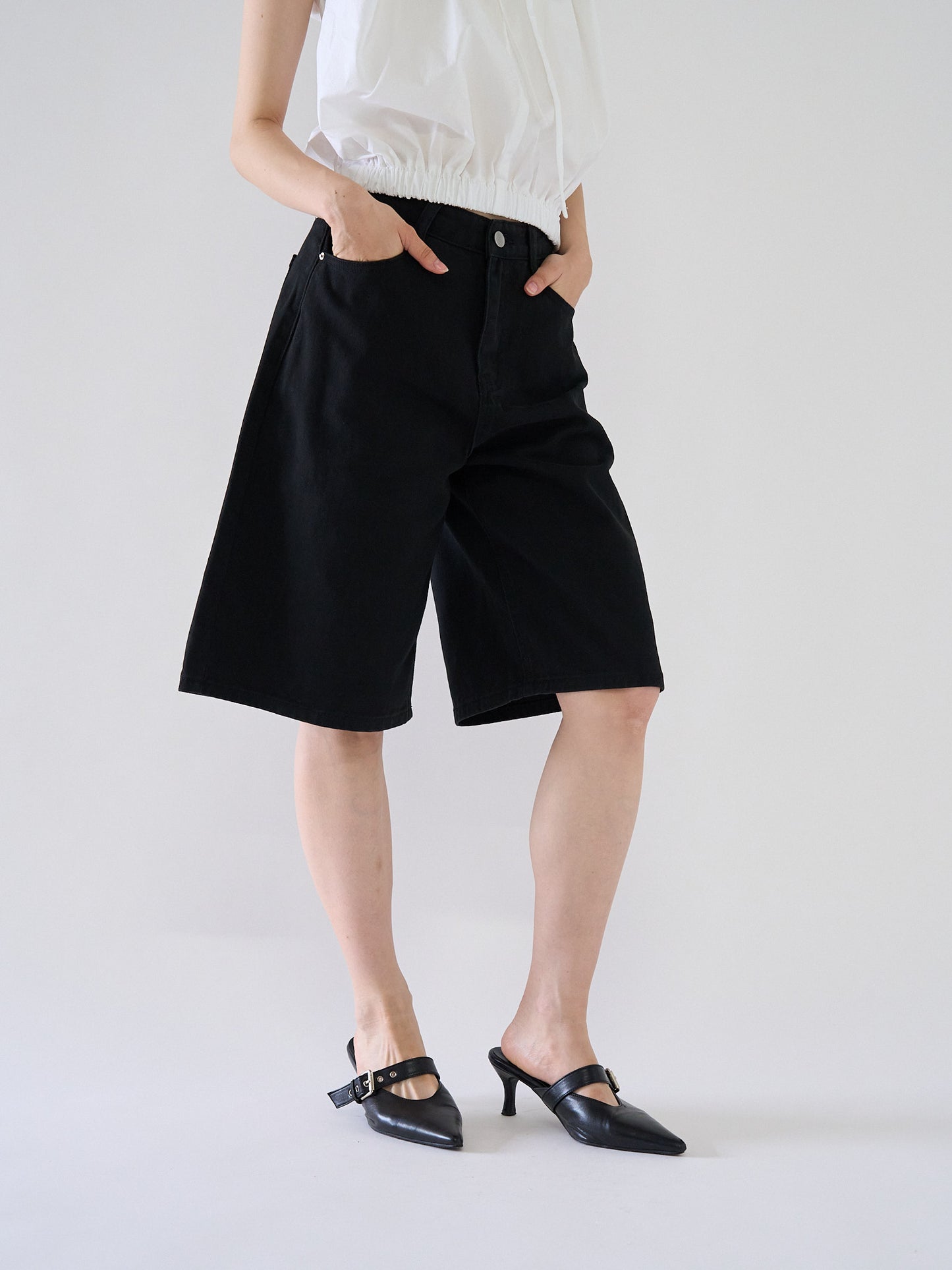 loose cotton half pants