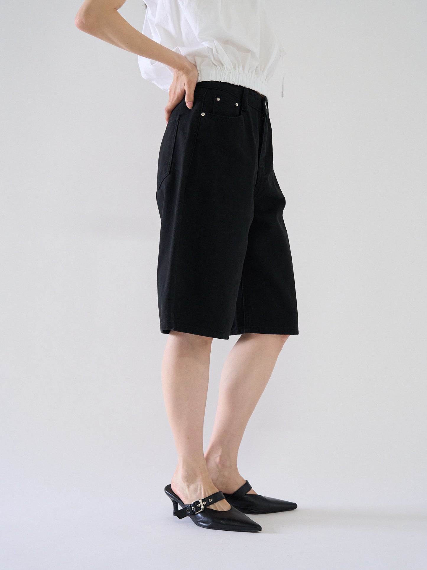 loose cotton half pants